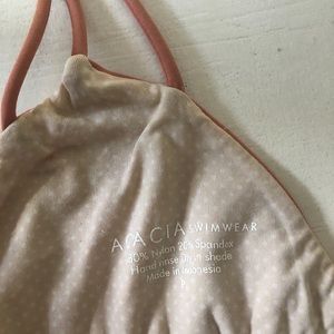 Acacia swimwear coral top